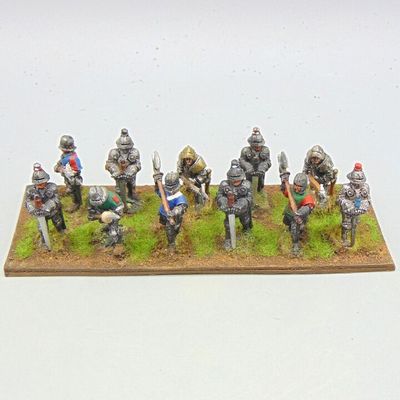 Grade D - Wargames Foundry - Late Medieval/WOTR - Dismounted Men at Arms