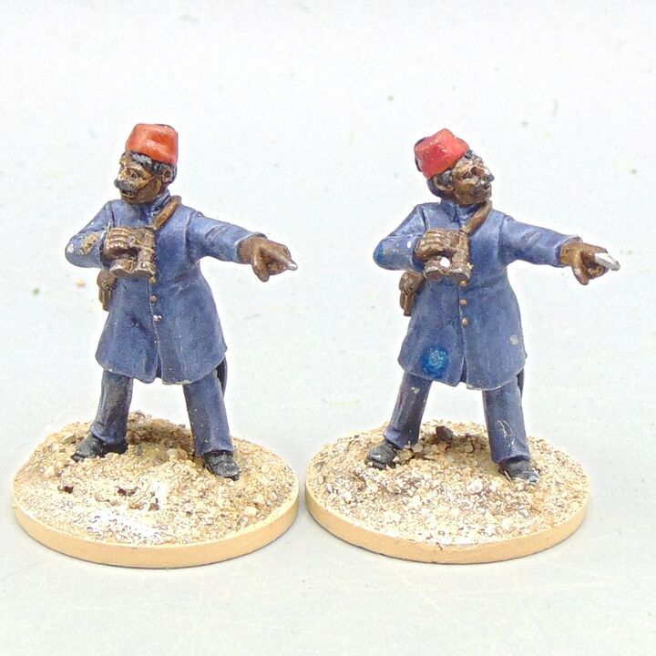 Grade E - Old Glory Miniatures - Mahdist War - Egyptian Artillery Officers