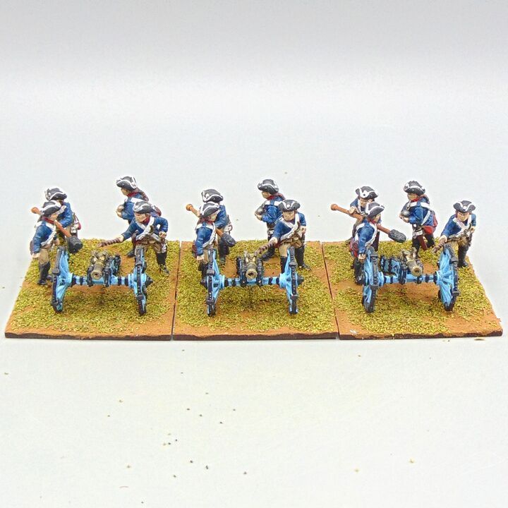 Grade E - Eagle Figures - SYW - Prussian 3lb Artillery Battery
