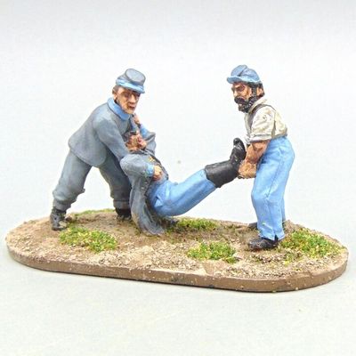 Grade C - Wargames Foundry - ACW - Confederate Surgeons Staff with Wounded Soldier