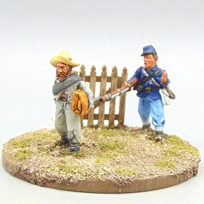 Grade C - Wargames Foundry - ACW - Confederate Prisoner of War with Union Guard