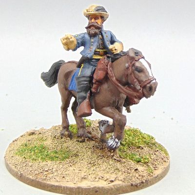 Grade C - Wargames Foundry - ACW - Mounted Confederate Cavalry General, JEB Stuart