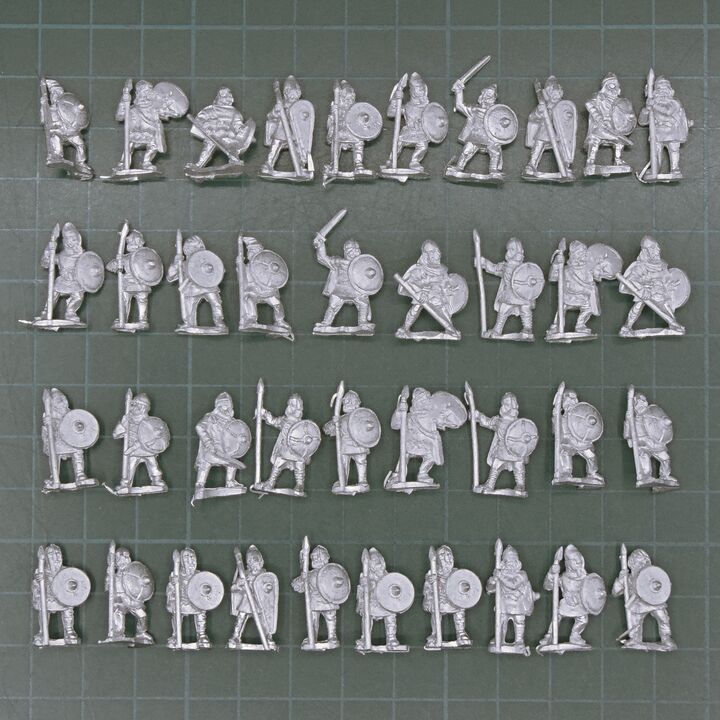 Forged in Battle, Dark Ages - Unarmoured Saxon Warriors