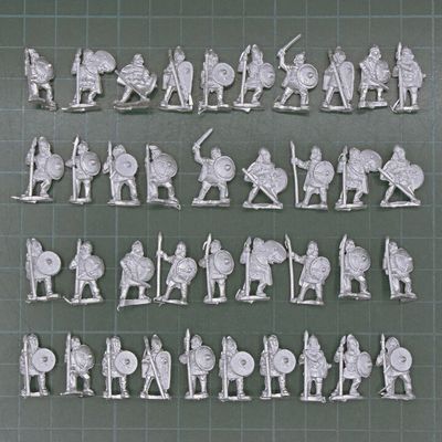 Forged in Battle, Dark Ages - Unarmoured Saxon Warriors