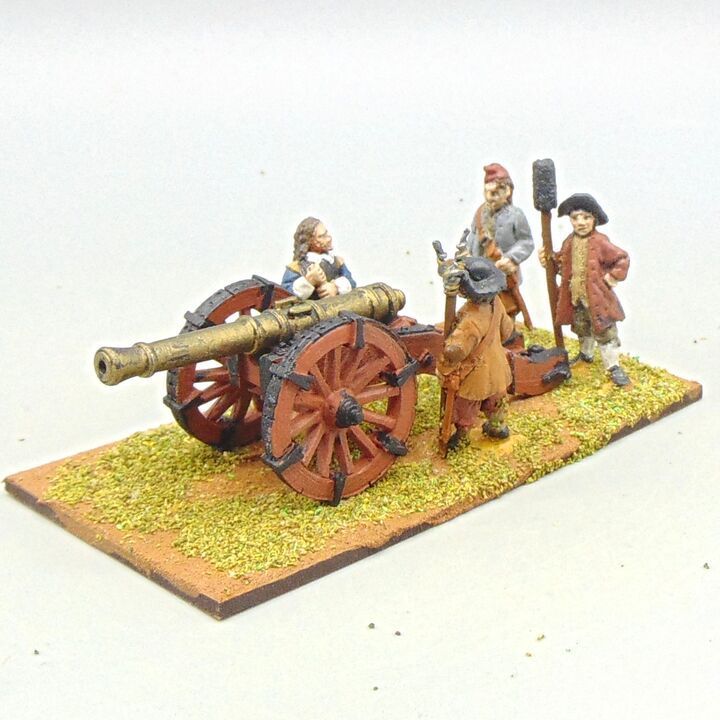 Grade E - Warfare Miniatures/Depot Battalion - Late C17th/Early C18th - Medium or Heavy Field Gun & Crew