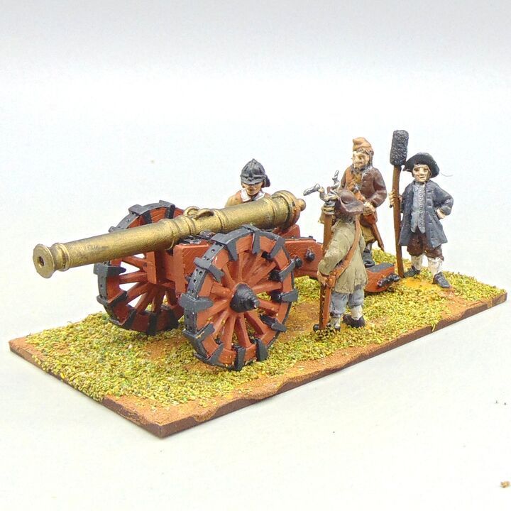Grade E - Warfare Miniatures/Depot Battalion - Late C17th/Early C18th - Medium or Heavy Field Gun & Crew