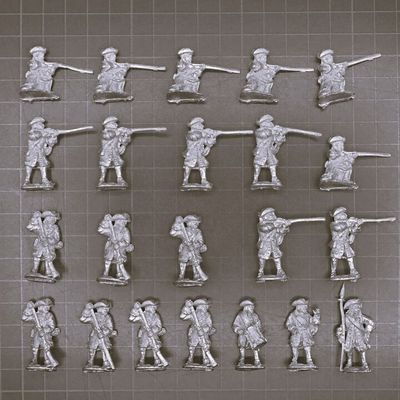 Irregular Miniatures, WSS: Infantry Unit in Tricorn Hats, Firing Line