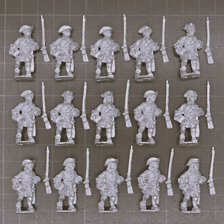 Wargames Foundry (Casting Room Miniatures), WSS: Infantry in Tricorn Hats, Marching