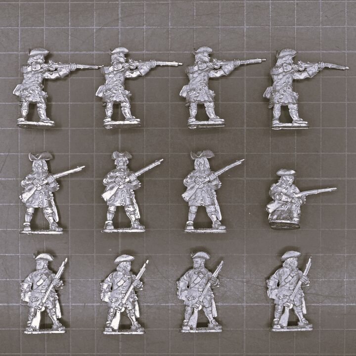 Wargames Foundry (Casting Room Miniatures), WSS: Infantry in Tricorn Hats, Firing Line