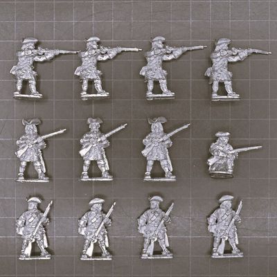 Wargames Foundry (Casting Room Miniatures), WSS: Infantry in Tricorn Hats, Firing Line