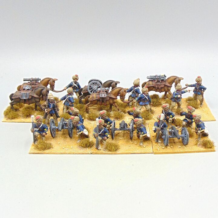 Grade D - North Star Miniatures/Old Glory Miniatures - 2nd Afghan War - Indian Mountain Gun Battery