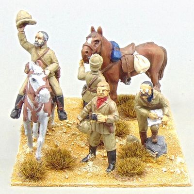 Grade D - Perry Miniatures - 2nd Afghan War - British General & Staff