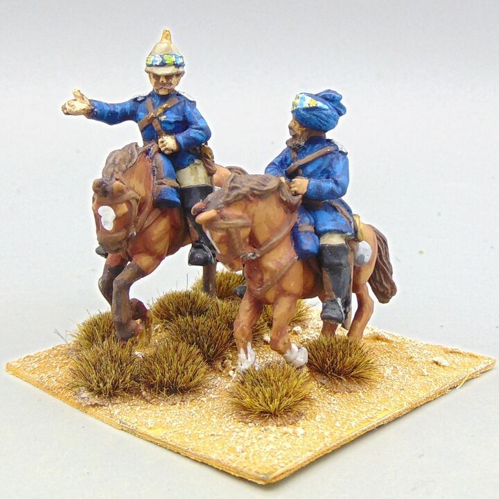 Grade D - Perry Miniatures - 2nd Afghan War - Mounted British Cavalry Brigadier & ADC