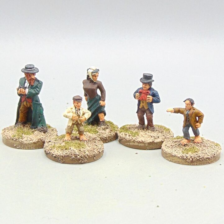 Grade D - Casting Room Miniatures (Wargames Foundry) - Victoriana - Street Urchins & Lady of the Night
