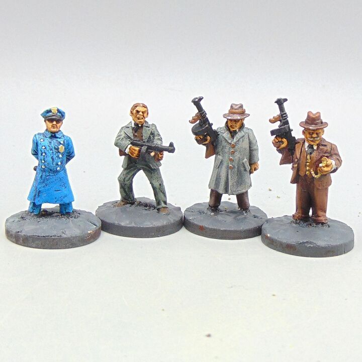 Grade D - Copplestone Castings - Early C20th Pulp - Gangsters & Cop