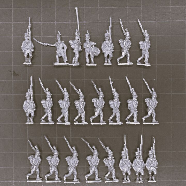 Fantassin Miniatures, Napoleonic: Swedish Infantry in 'Top Hats'