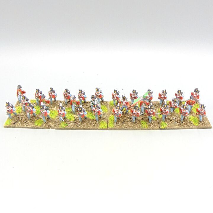 Grade E - Unidentified Manufacturer - Napoleonic - British Line Infantry Unit in Stovepipe Shakos