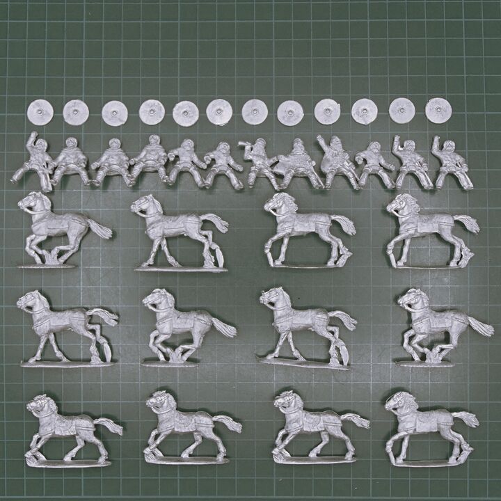 Footsore Miniatures, Early Saxon: Cavalry Unit