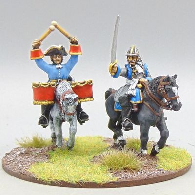 Grade C - Front Rank Miniatures - WSS - Bavarian Cavalry General & Musician