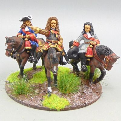 Grade C - Front Rank Miniatures/Reiver Castings - WSS - Allied General, Prince Eugene, Command Group
