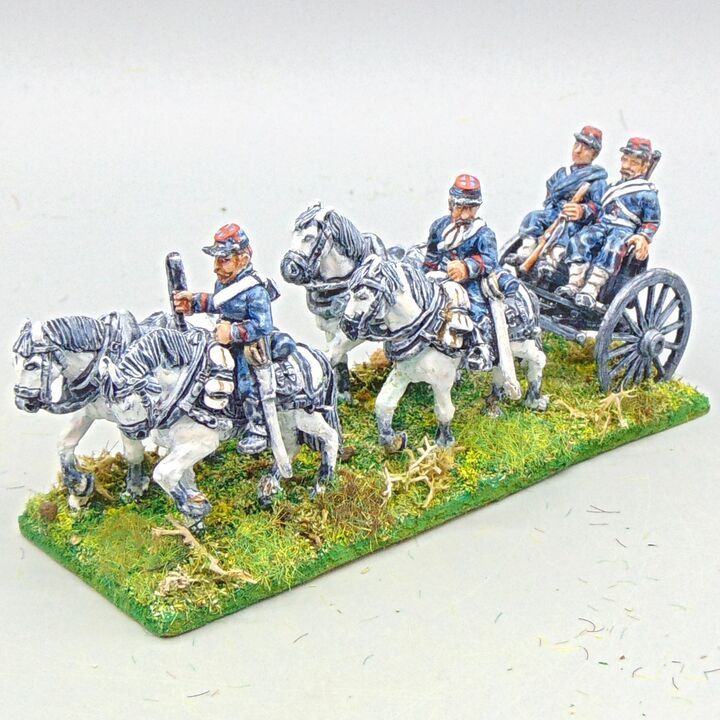 Grade C - Wargames Foundry - FPW - French Artillery Limber, Team & Drivers