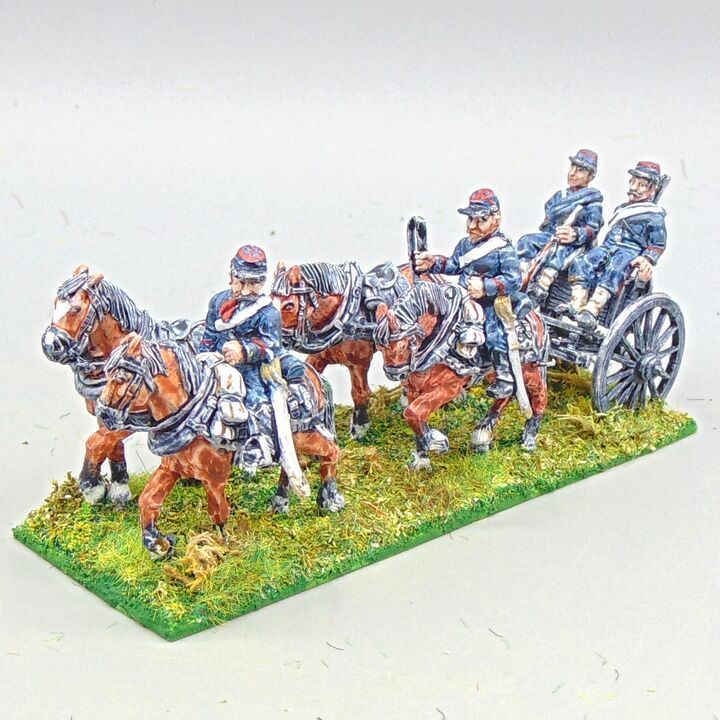 Grade C - Wargames Foundry - FPW - French Artillery Limber, Team & Drivers