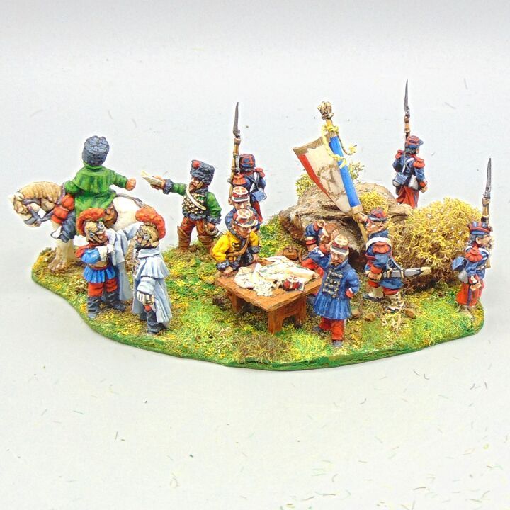 Grade B - Wargames Foundry - FPW - French General & Staff Vignette