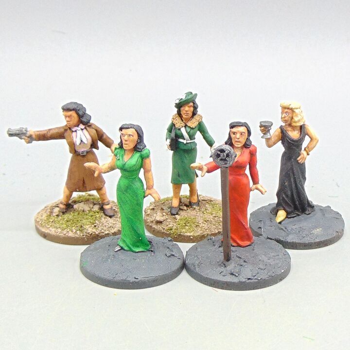 Grade C - Pulp Figures - C20th Pulp - Femme Fatales