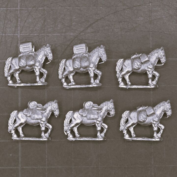 Essex Miniatures, Fantasy - Pack Mules