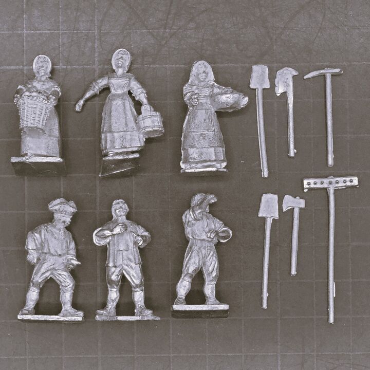 Redoubt Enterprises, FIW - Civilian Settlers Labouring in the Fields