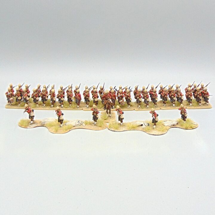 Grade D - Perry Miniatures - Mahdist War - Imperial British Highland Infantry Unit (Camerons)