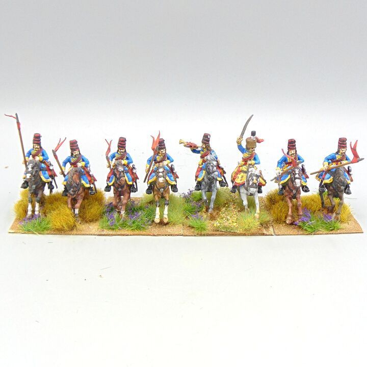 Grade D - Perry Miniatures - AWI - French Hussars Unit, Armed with Lances