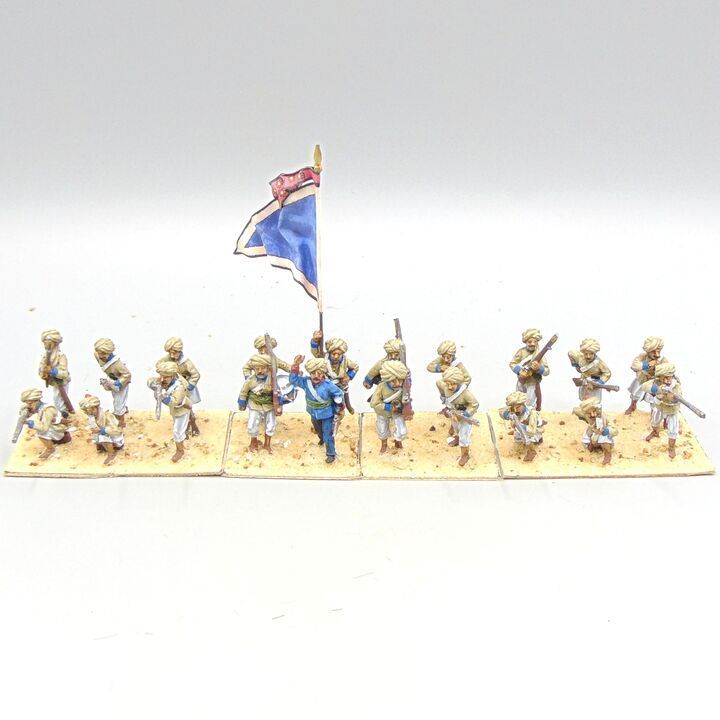 Grade D - Perry Miniatures - 2nd Afghan War - Afghan Regular Infantry Unit in Turbans