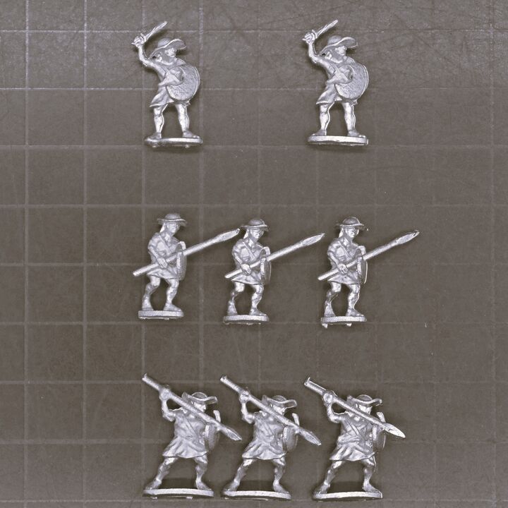 Museum Miniatures, Ancient Greek - Light Javelinmen/Skirmishers