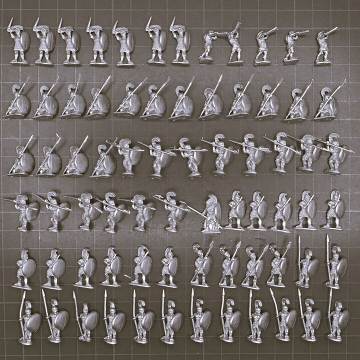 Museum Miniatures, Ancient Greek - Mainly Unarmoured Hoplites