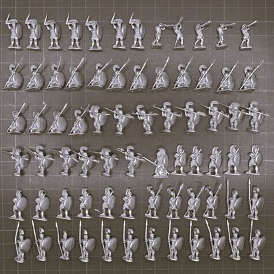 Museum Miniatures, Ancient Greek - Mainly Unarmoured Hoplites
