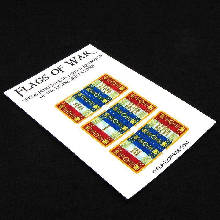 28mm, Flags of War, Napoleonic: French Legere Regiment Flags, 1812 Pattern