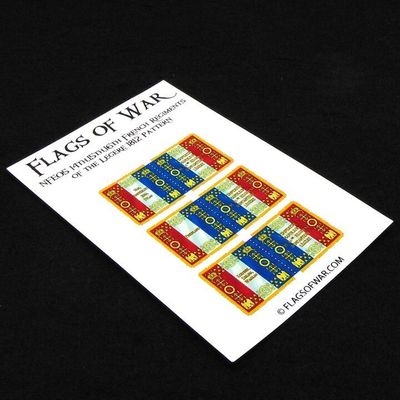 28mm, Flags of War, Napoleonic: French Legere Regiment Flags, 1812 Pattern