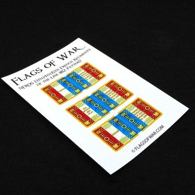 28mm, Flags of War, Napoleonic: French Ligne Regiment Flags, 1812 Pattern