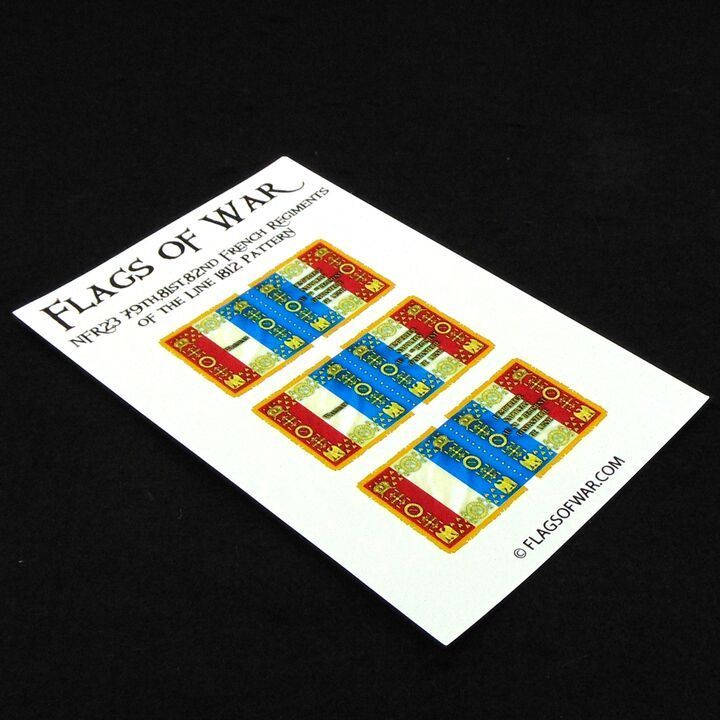 28mm, Flags of War, Napoleonic: French Ligne Regiment Flags, 1812 Pattern