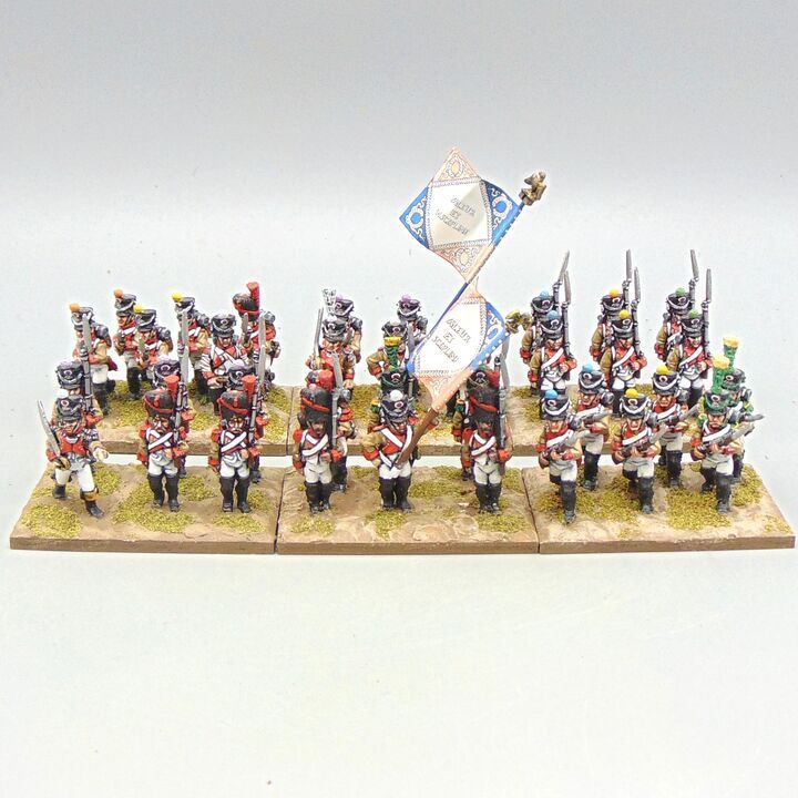 Grade C - Wargames Foundry - Napoleonic - 2 x French 'Neuchatel' Infantry Units