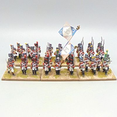 Grade C - Wargames Foundry - Napoleonic - 2 x French 'Neuchatel' Infantry Units