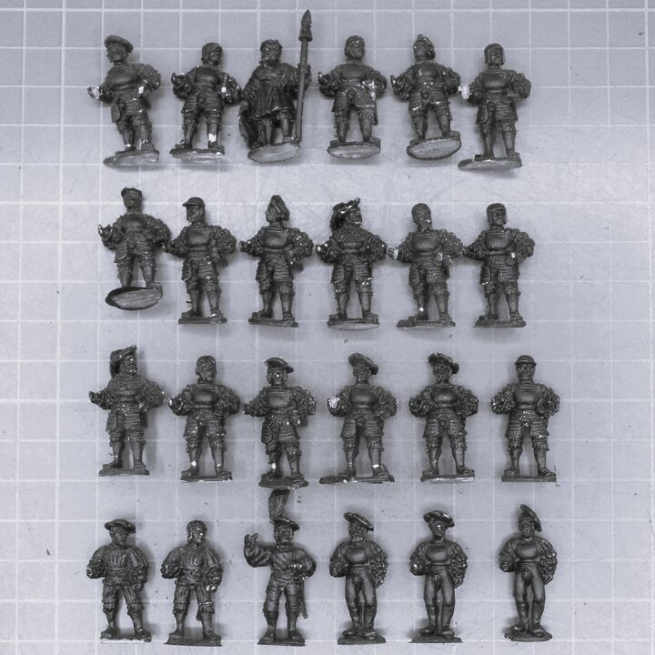 Wargames Foundry, Late Medieval/Early Renaissance: Landsknecht Pikemen, Standing