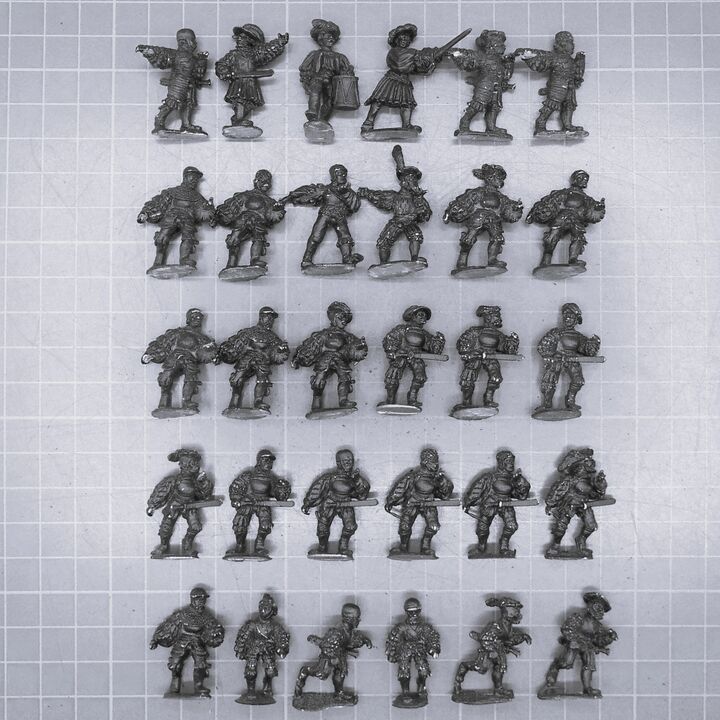 Wargames Foundry, Late Medieval/Early Renaissance: Landsknecht Pikemen, Advancing/Attacking