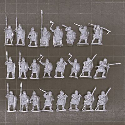 Museum Miniatures, Dark Ages - Armoured Anglo Danish/Saxon Infantry Unit