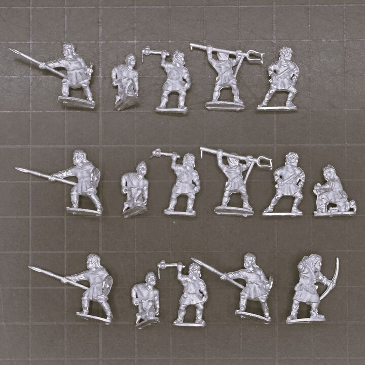 Museum Miniatures, Dark Ages - Horde or Levy Infantry