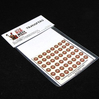 15mm, Littlebigman Studios, Ancient: Macedonian  Phalangite Shield Transfers To Fit Xyston Miniatures