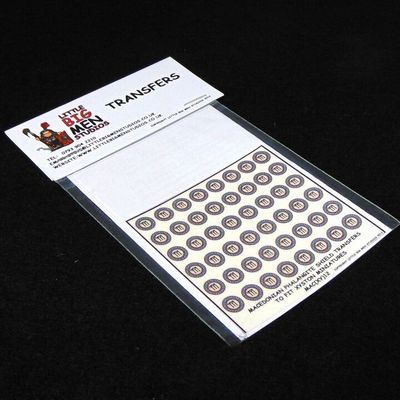 15mm, Littlebigman Studios, Ancient: Macedonian Phalangite  Shield Transfers To Fit Xyston Miniatures