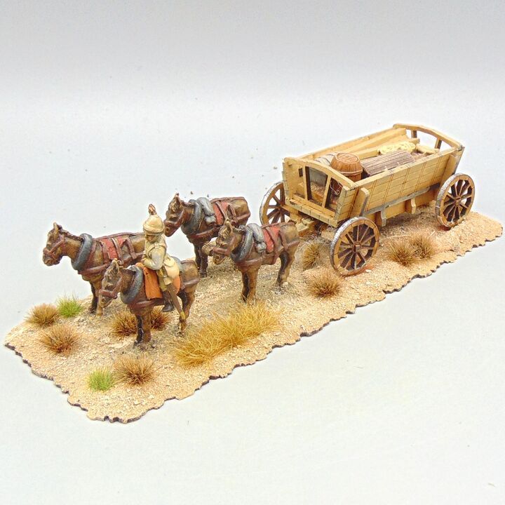 Grade D - Various Manufacturers - Mahdist War - British Engineers Wagon, Mule Team & Driver