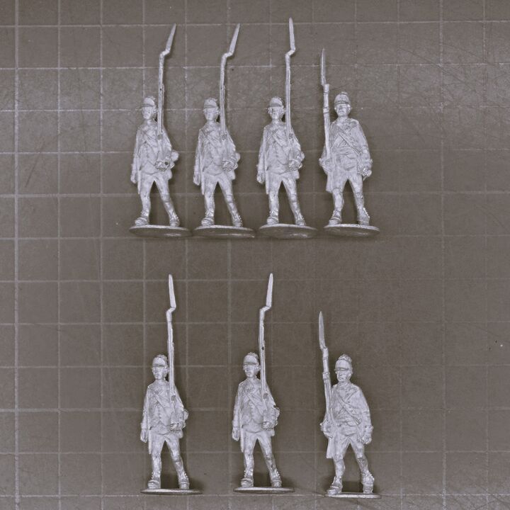 Fife & Drum Miniatures, AWI - British Guards Flank Company, Marching